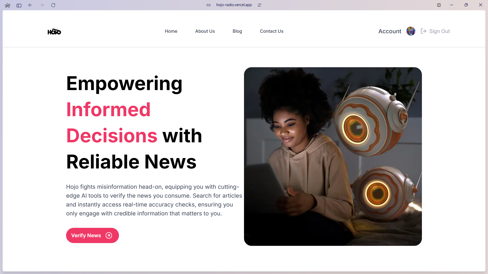 Hojo Media – A Revamped Online Media Experience And News Verification App Built with Next.js, Clerk, Supabase, and Sanity